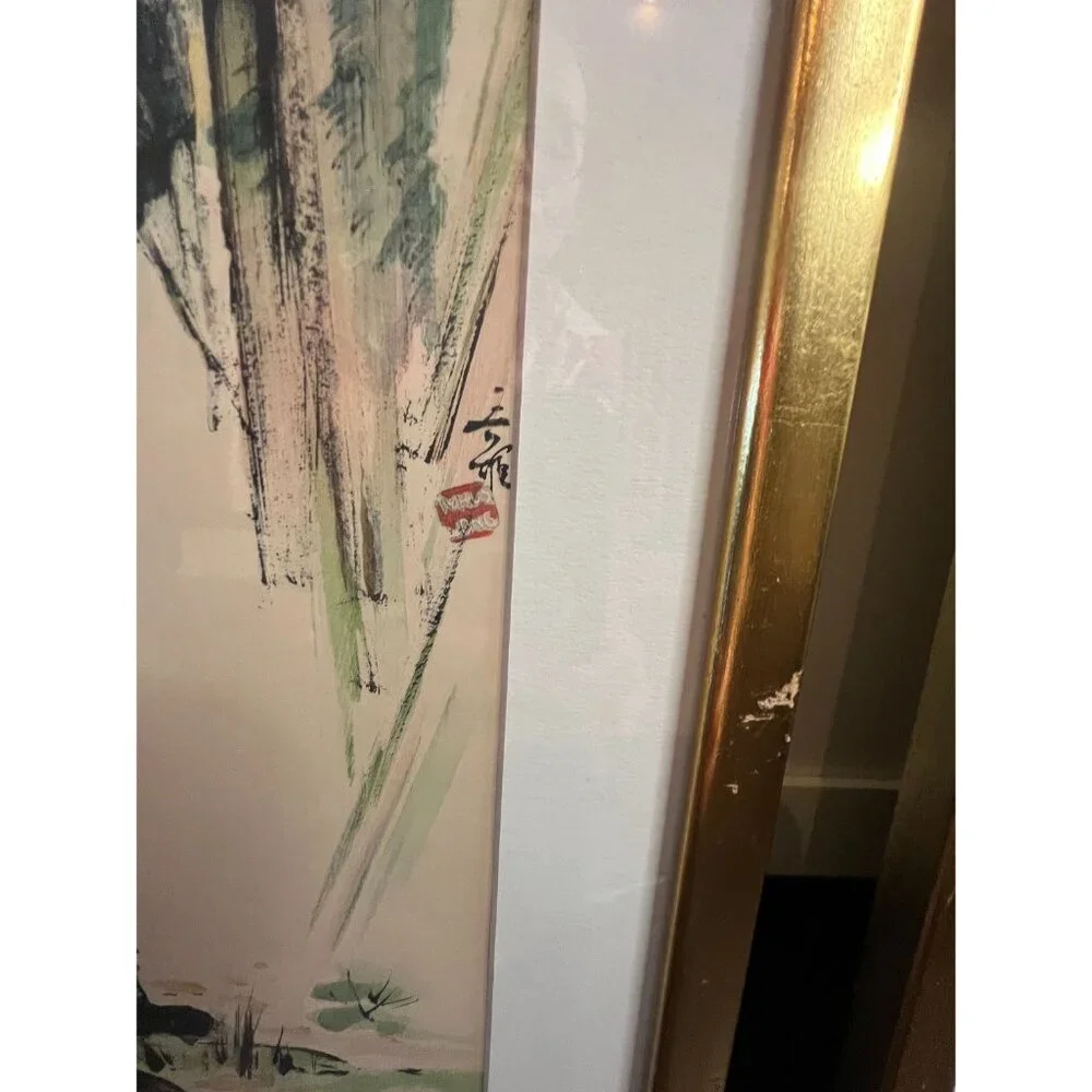 Tyrus Wong Framed VTG Watercolor Prints a Trio of Seasons, Disney Famed Artist - Picture 8 of 10
